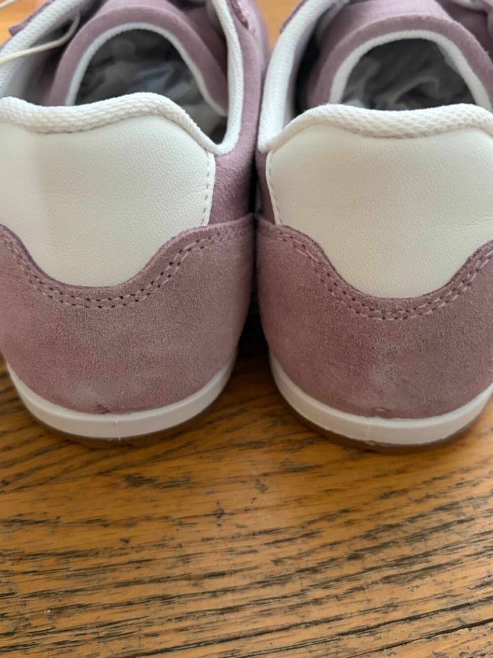 Mila Paoli Suede Sneakers Mauve Size 7.5 NWT - Picture 3 of 6